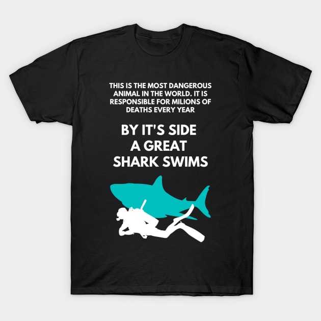 Best Funny Scuba Diving Themed Gift Idea T-Shirt by MadArting1557